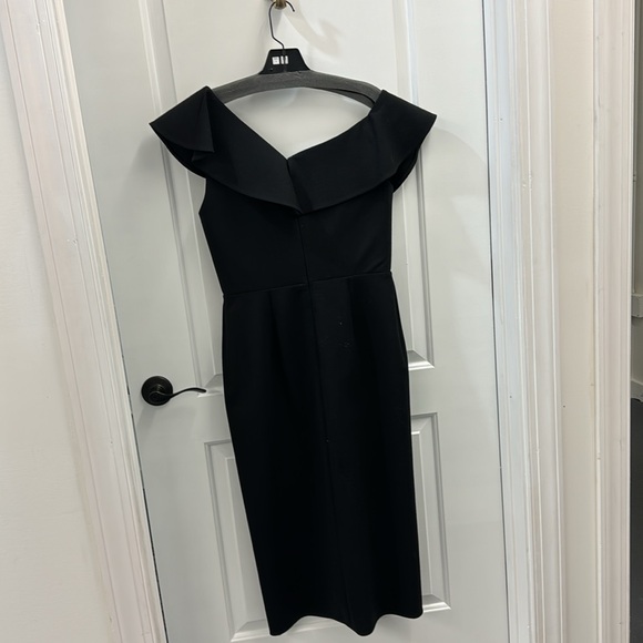 OSCAR DE LA RENTA
Wrap-effect ruffled grain de poudre midi dress - Picture 4 of 6